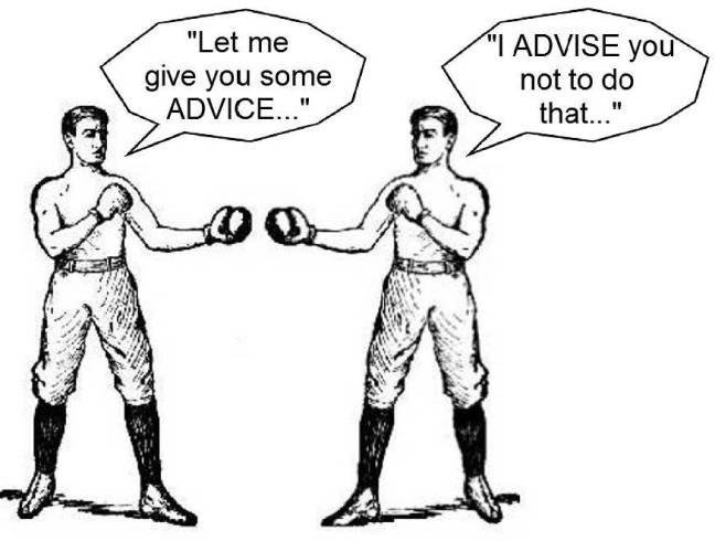 Image result for advice advise