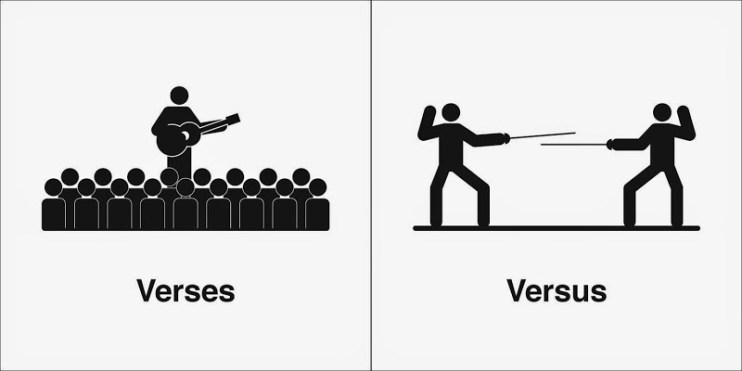 Image result for versus verses